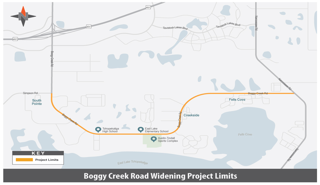 Condado Osceola comienza expansión de Boggy Creek Road El Osceola Star